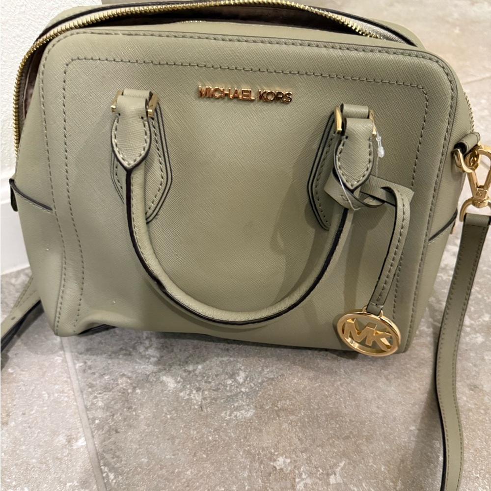 Michael Kors Sage Green Satchel